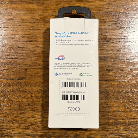 USB - A to USB - C Braided Cable - Picture 2 of 3